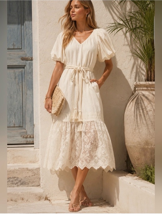 Tuckernuck Dresses & Skirts - Tuckernuck x Studio McGee Juniper Midi Dress in Ivory